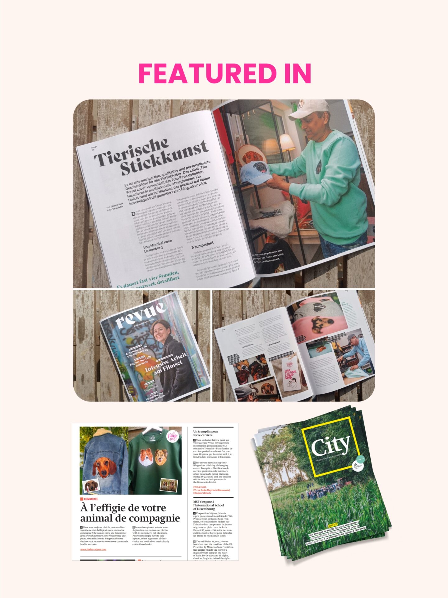 Custom Embroidered Pet Portrait T-shirt - Image 7